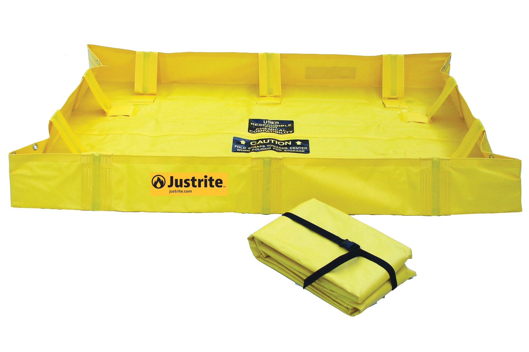 Justrite Berm, Lite QB 4'x4'x8